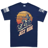 Just Ride Men's T-shirt Style001