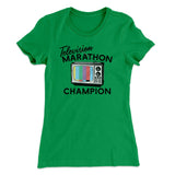 Television Marathon Champion Funny Women's T-Shirt