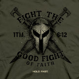 HOLD FAST Mens T-Shirt The Good Fight Style001