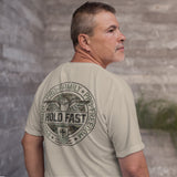 Hold Fast Mens T-Shirt Pro Faith Family Freedom Eagle