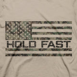 Hold Fast Mens T-Shirt Pro Faith Family Freedom Eagle