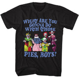 Killer Klowns From Outer Space - Pies - American Classics - Solid Black Adult Short Sleeve T-Shirt