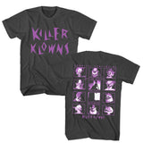 Killer Klowns From Outer Space - Horrific Harlequins - American Classics - Solid Gray Adult Short Sleeve T-Shirt
