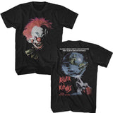 Killer Klowns From Outer Space - Oversized Klown Head - American Classics - Black 2-Sided Adult Short Sleeve T-Shirt