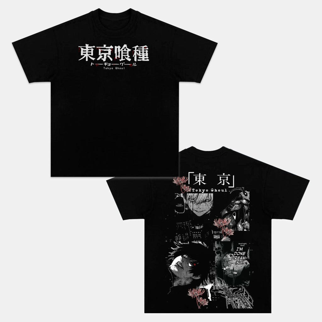 KANEKI KEN ANIME INSPIRED VINTAGE TEEä¸¨TOKYO GHOUL-[DS] Style001