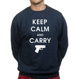 Keep Calm and Carry Mens Sweatshirt Style001