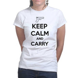 Keep Calm and Carry G19 Ladies T-shirt