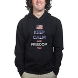 Unisex Keep Calm and Freedom On Hoodie Style001