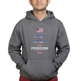 Unisex Keep Calm and Freedom On Hoodie
