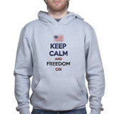 Unisex Keep Calm and Freedom On Hoodie Style001