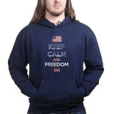 Unisex Keep Calm and Freedom On Hoodie