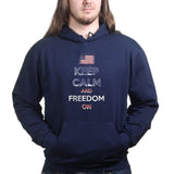 Unisex Keep Calm and Freedom On Hoodie Style001