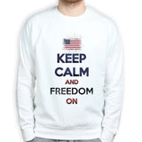 Unisex Keep Calm and Freedom On Sweatshirt Style001