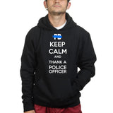 Unisex Keep Calm and Thank A Police Officer Hoodie