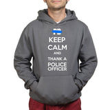 Unisex Keep Calm and Thank A Police Officer Hoodie Style001