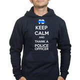 Unisex Keep Calm and Thank A Police Officer Hoodie Style001