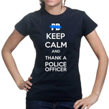 Ladies Keep Calm and Thank A Police Officer T-shirt Style001