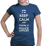 Ladies Keep Calm and Thank A Police Officer T-shirt Style001