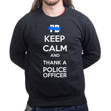 Unisex Keep Calm and Thank A Police Officer Sweatshirt Style001