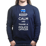 Unisex Keep Calm and Thank A Police Officer Sweatshirt Style001