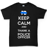 Men's Keep Calm and Thank A Police Officer T-shirt Style001