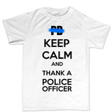 Men's Keep Calm and Thank A Police Officer T-shirt Style001
