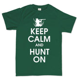 Keep Calm and Hunt On Men's T-shirt Style001