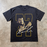 'LA LUKA' HEAVYWEIGHT BLACK T-SHIRT
