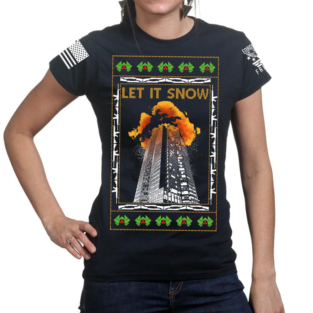 Nakatomi Towers Christmas Ladies T-shirt Style001