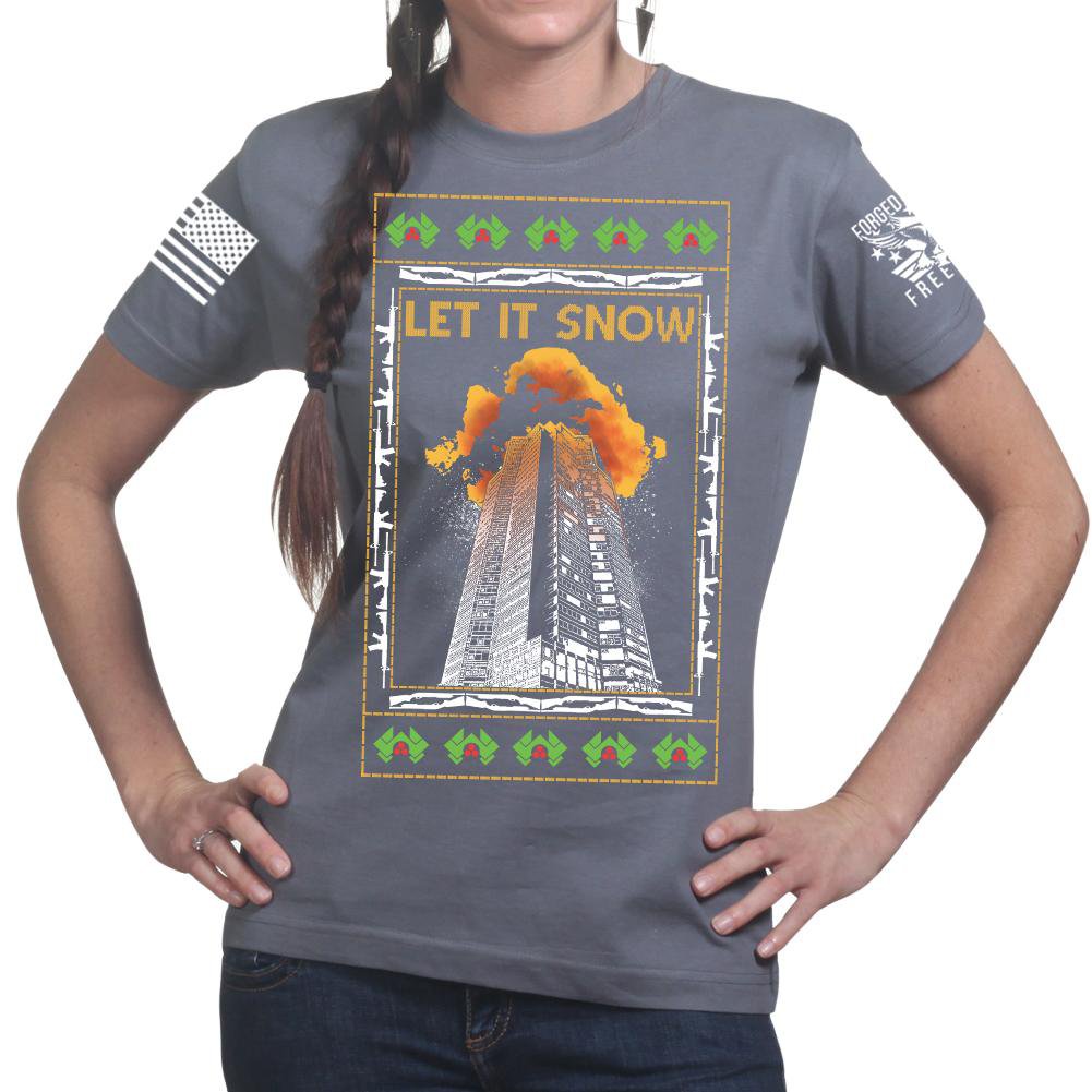 Nakatomi Towers Christmas Ladies T-shirt Style001