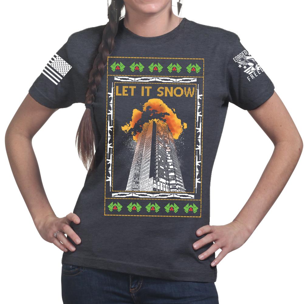Nakatomi Towers Christmas Ladies T-shirt Style001