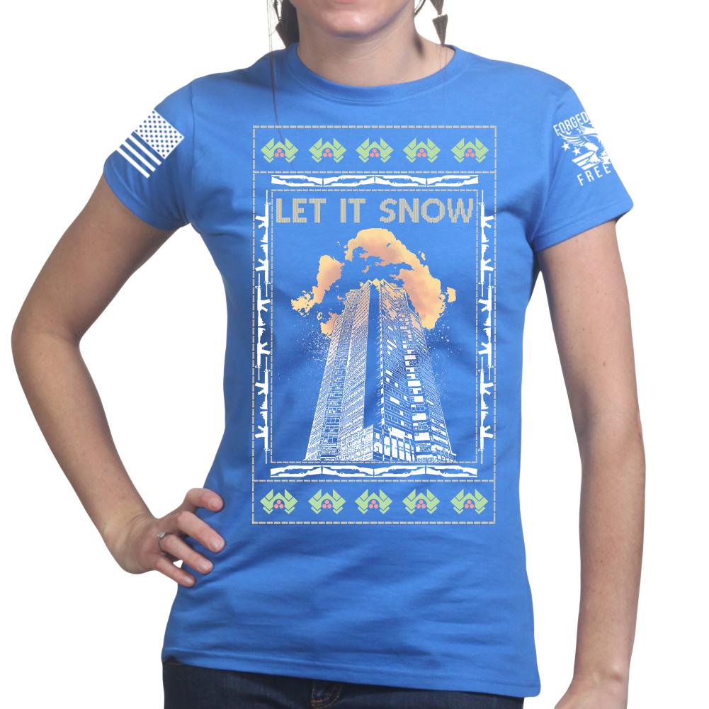 Nakatomi Towers Christmas Ladies T-shirt Style001