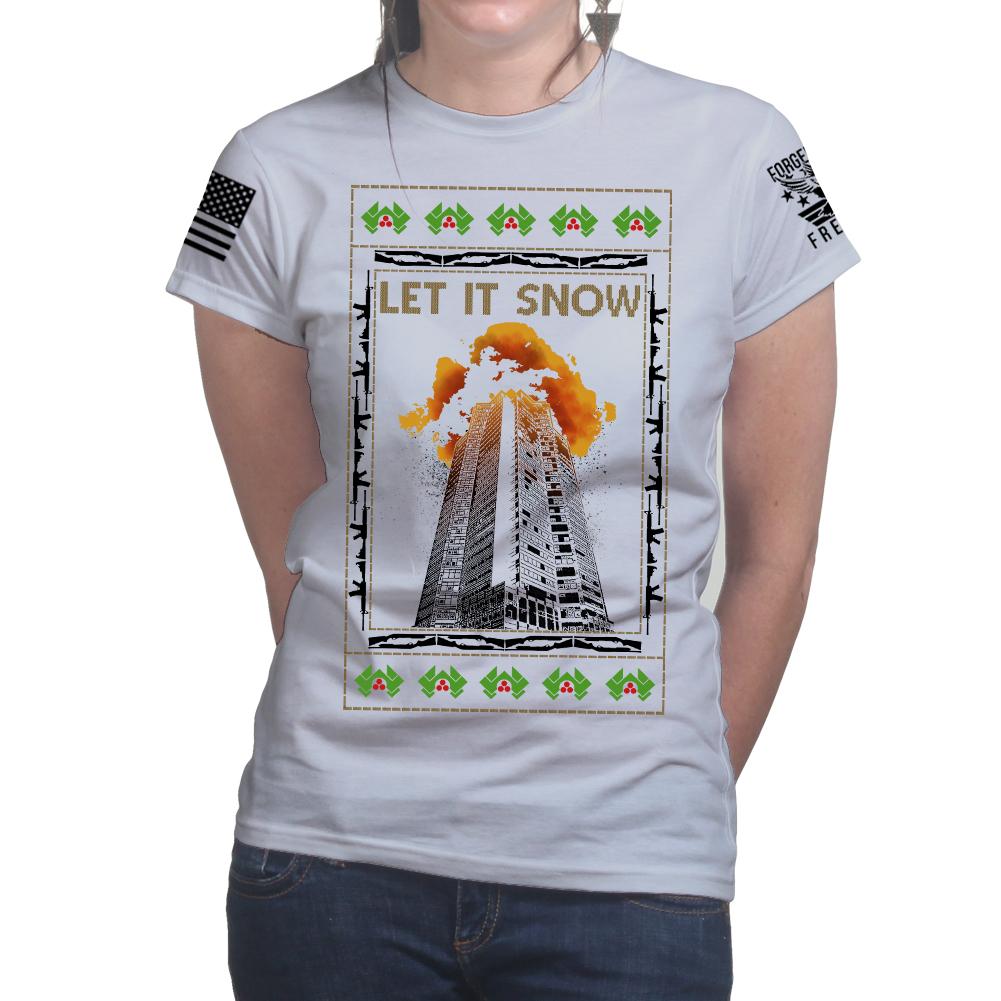 Nakatomi Towers Christmas Ladies T-shirt Style001