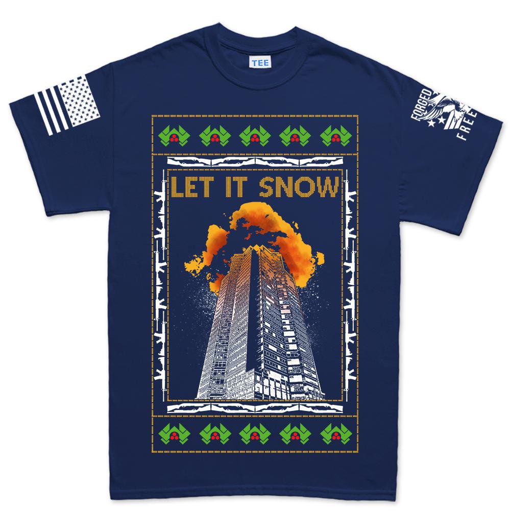 Nakatomi Towers Men's Christmas T-shirt Style001