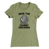 Save The Chubby Unicorns Funny Women's T-Shirt