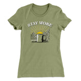 Stay Woke Coffee Funny Women's T-Shirt