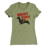 Wiener Rides Funny Women's T-Shirt