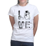 Ladies LOVE Weapons T-shirt Style001