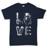 Men's LOVE Weapons T-shirt Style001
