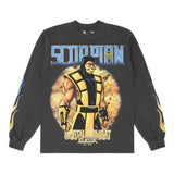 MK SCORPION FLAME LONG SLEEVE SHIRT (VINTAGE BLACK)