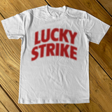 LUCKY STRIKE 'PATTERSON' WHITE HEAVYWEIGHT T-SHIRT