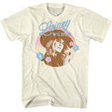 Lainey Wilson - Flower Circle - American Classics - Solid Off-White Adult Short Sleeve T-Shirt