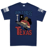 Mens Don't Mess With Texas (Leatherface) T-shirt Style001