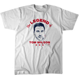 The Legend of Tom Wilson Washington Hockey Adult Unisex Tee