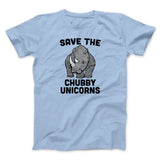 Save The Chubby Unicorns Funny Men/Unisex T-Shirt
