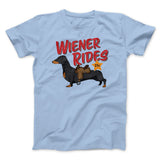 Wiener Rides Funny Men/Unisex T-Shirt