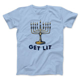 Get Lit for Hanukkah Funny Hanukkah Men/Unisex T-Shirt