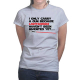 Ladies Gun And Lightsaber T-shirt