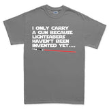 Men's Gun And Lightsaber T-shirt Style001