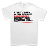 Men's Gun And Lightsaber T-shirt Style001